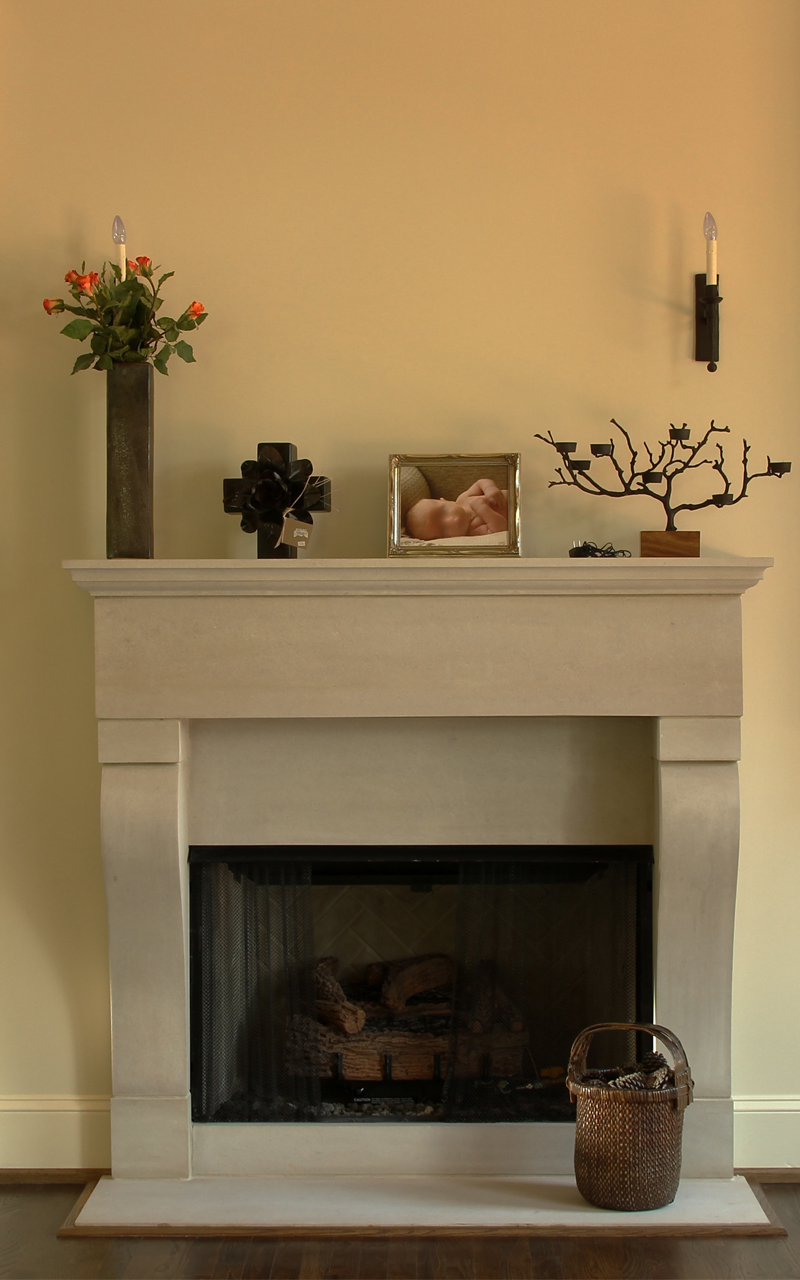 5F Indiana Limestone Fireplace
